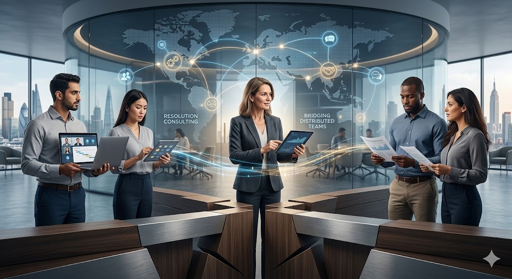 The Global Trust Deficit in Distributed Teams: Resolution Consulting for the Modern Workforce